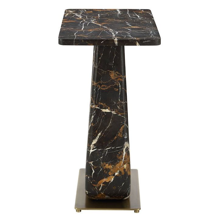 About Turn Side Table - Michelangelo Marble