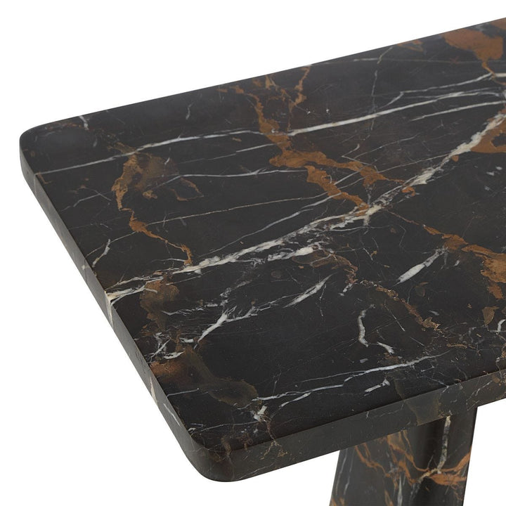 About Turn Side Table - Michelangelo Marble