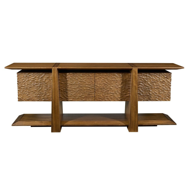 Hewned Joist 4 Door Cabinet