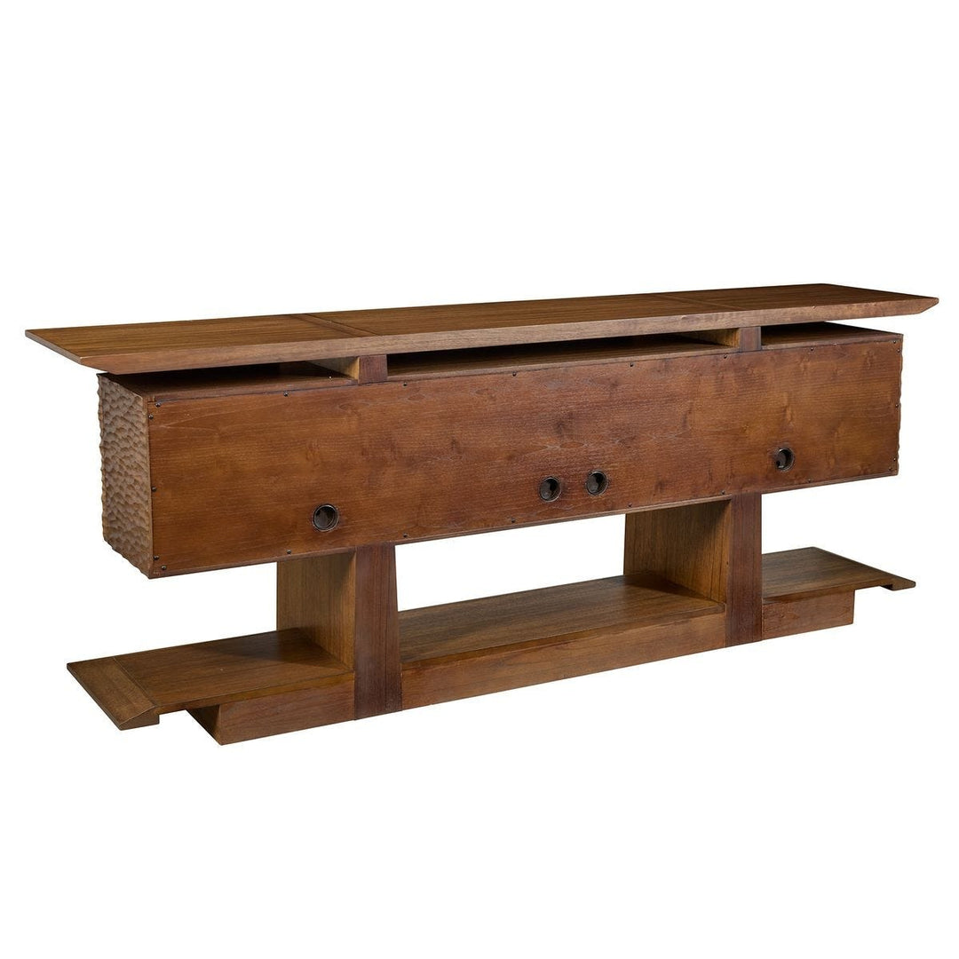 Hewned Joist 4 Door Cabinet