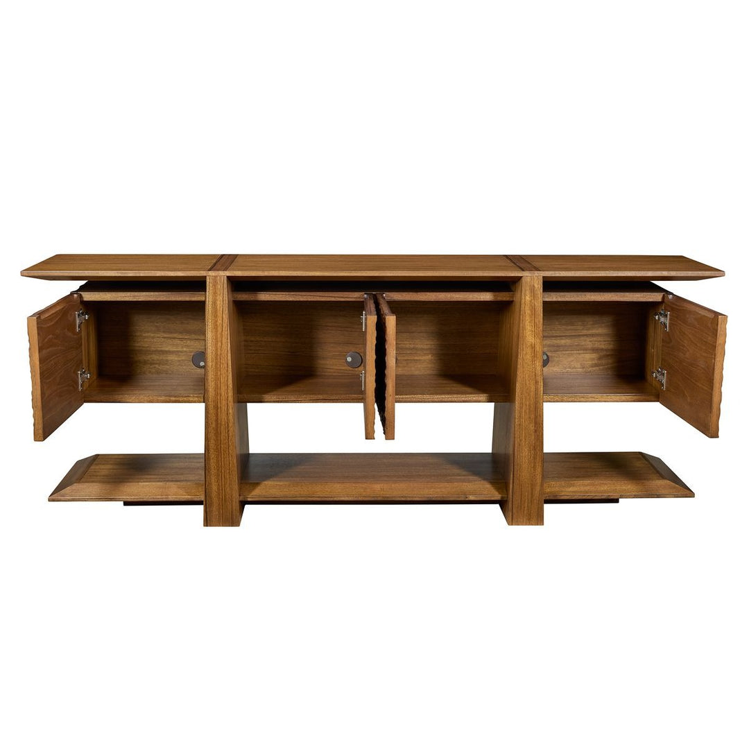 Hewned Joist 4 Door Cabinet