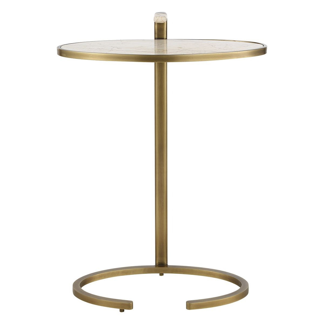 Marbled Pull Up Accent Table