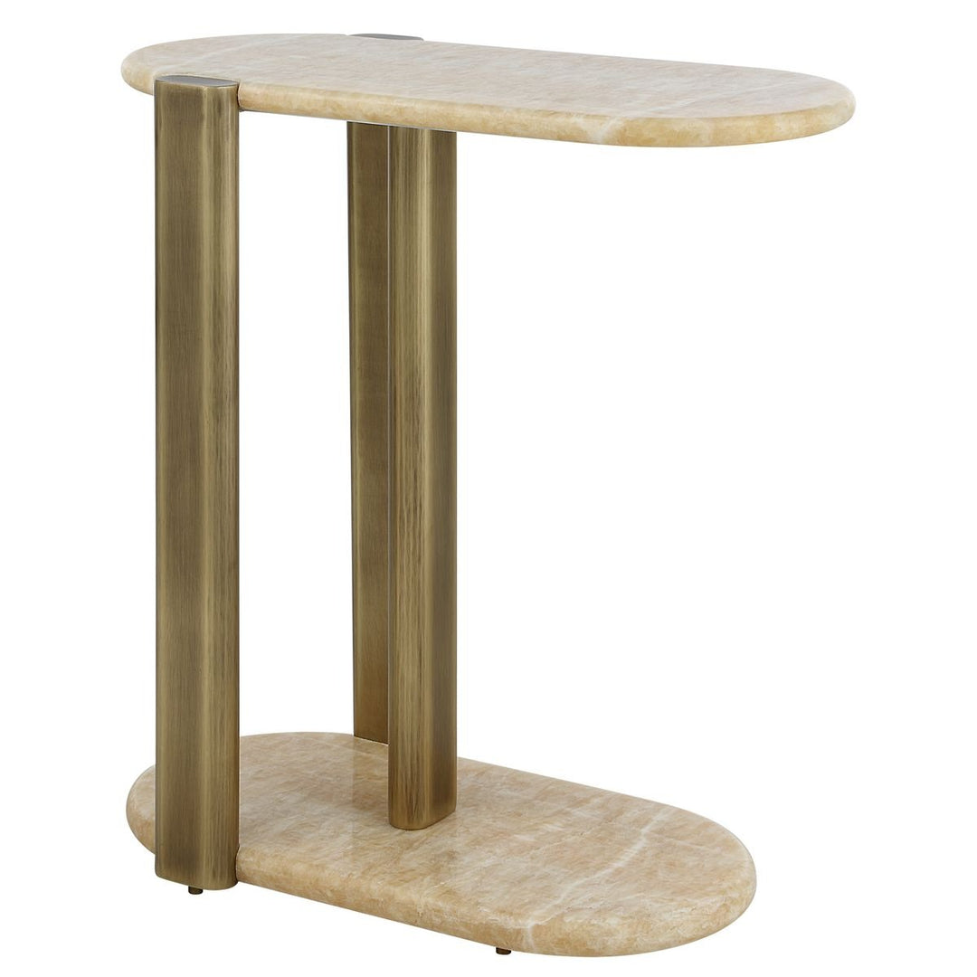 Rounded Cantilever Accent Table