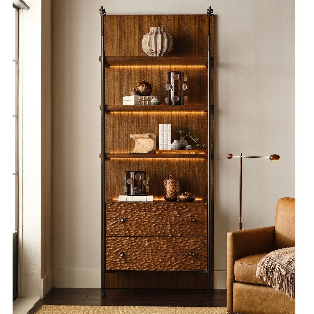 Sapling Lighted Storage Etagere