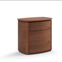 Tommy Franks Blade Bedside Table in Dark Walnut