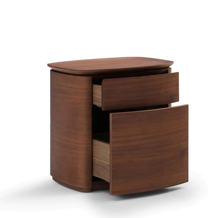 Tommy Franks Blade Bedside Table in Dark Walnut