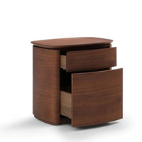 Tommy Franks Blade Bedside Table in Dark Walnut