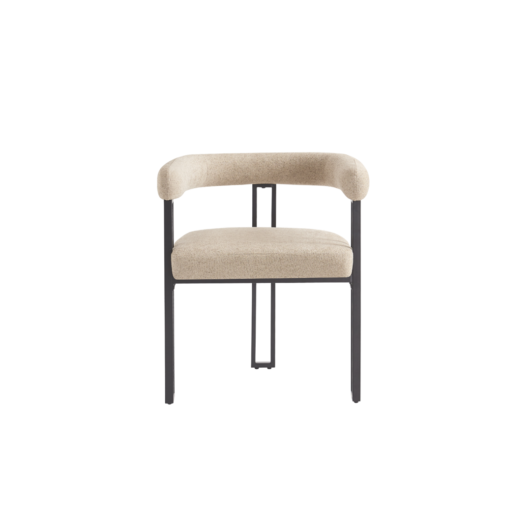 Bloom Set of 2 Dining Chairs (Crib 5) - Oatmeal Soft Weave