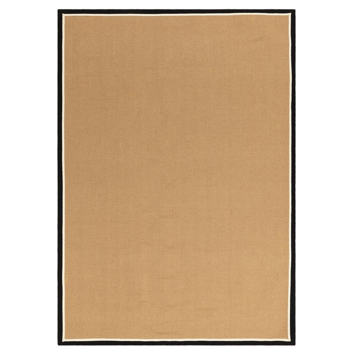 Bordo Rug - Herringbone Charcoal Cream
