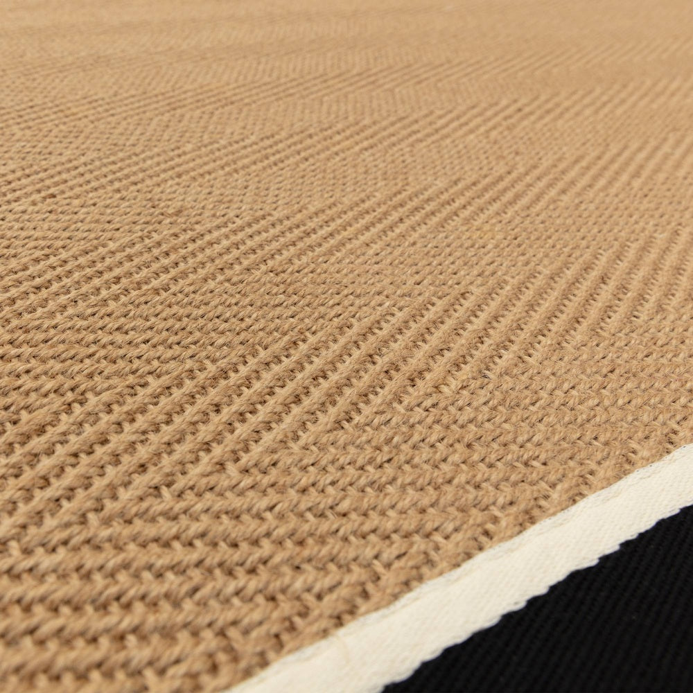 Bordo Rug - Herringbone Charcoal Cream