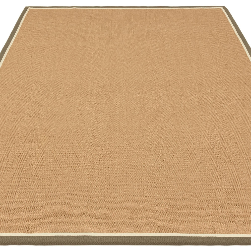Bordo Rug - Herringbone Khaki Cream