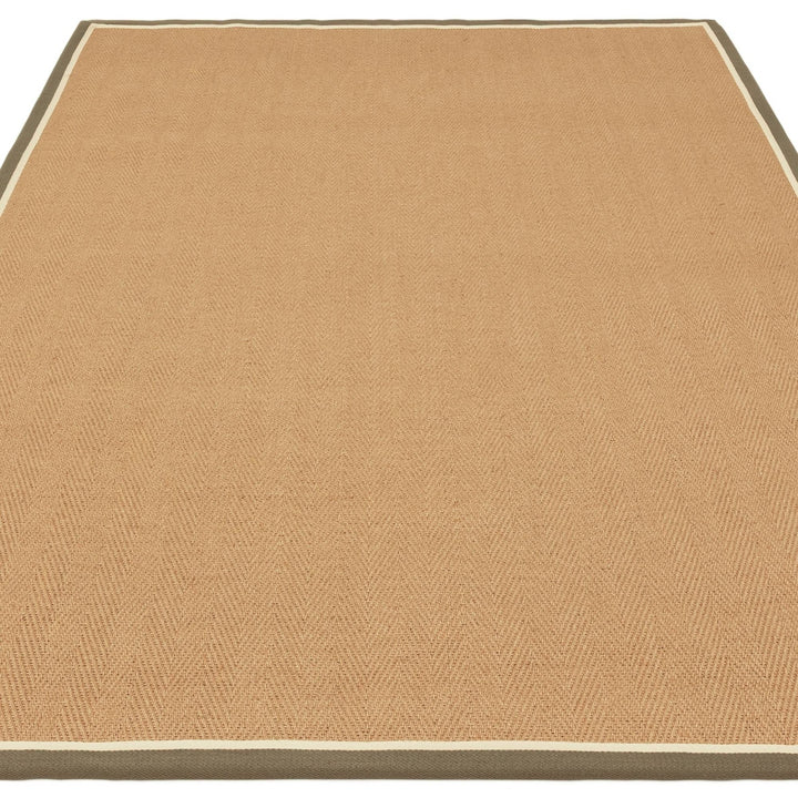 Bordo Rug - Herringbone Khaki Cream