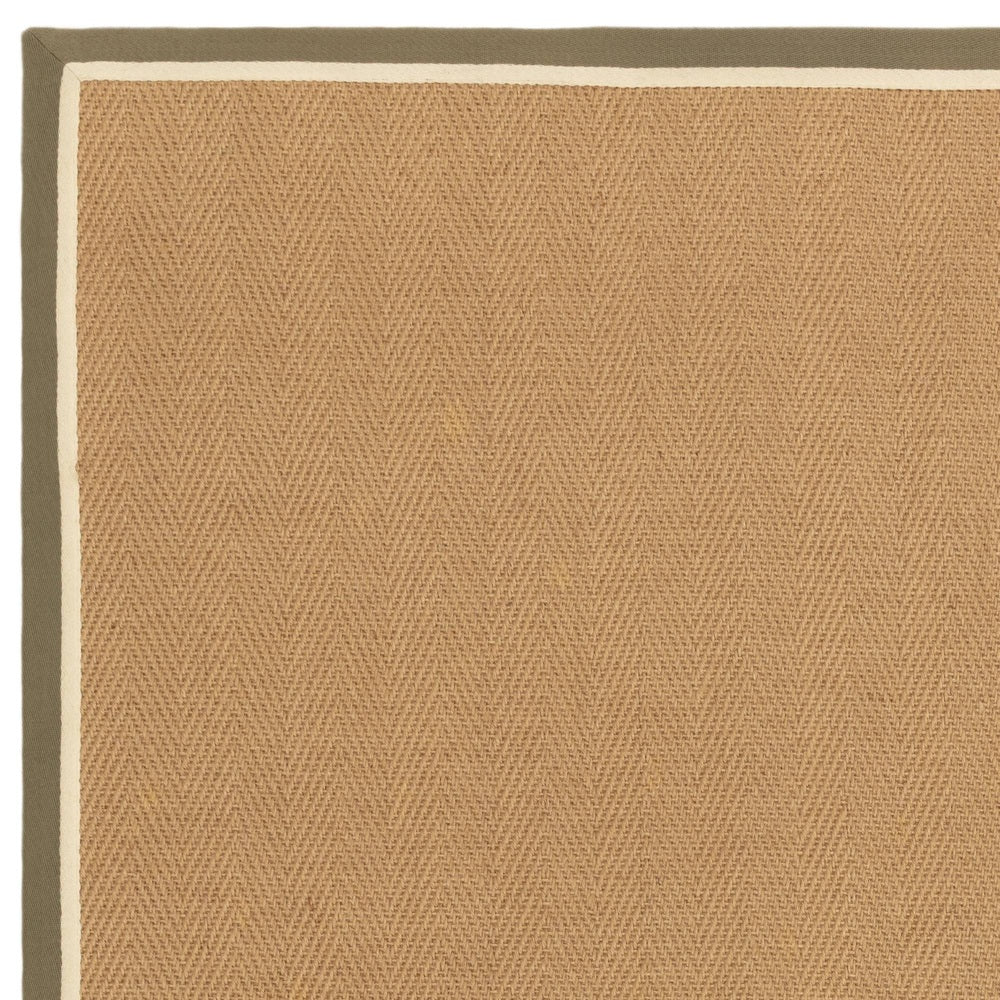 Bordo Rug - Herringbone Khaki Cream