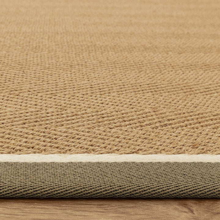 Bordo Rug - Herringbone Khaki Cream