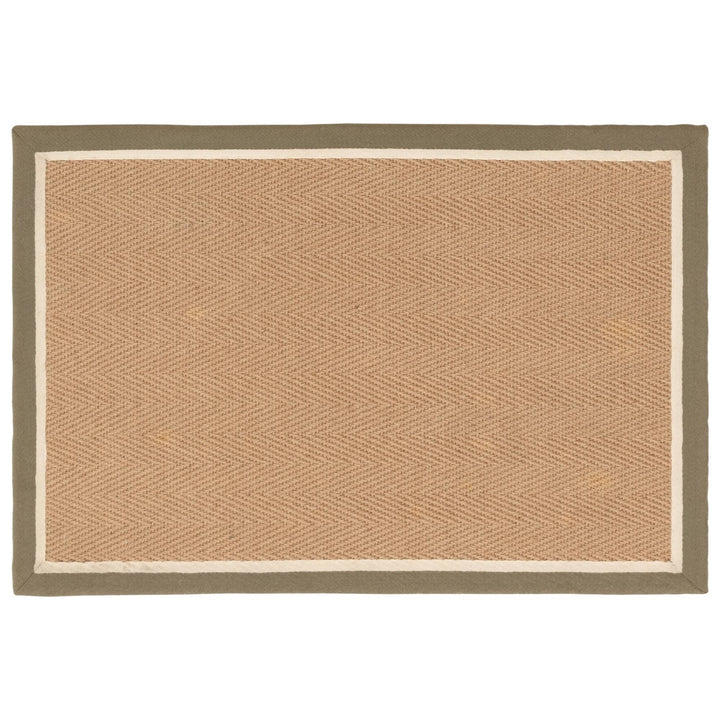 Bordo Rug - Herringbone Khaki Cream