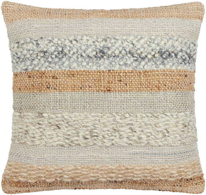 Boundary Woven Cushion 51x51cm - Soft Grey Keiichi 1