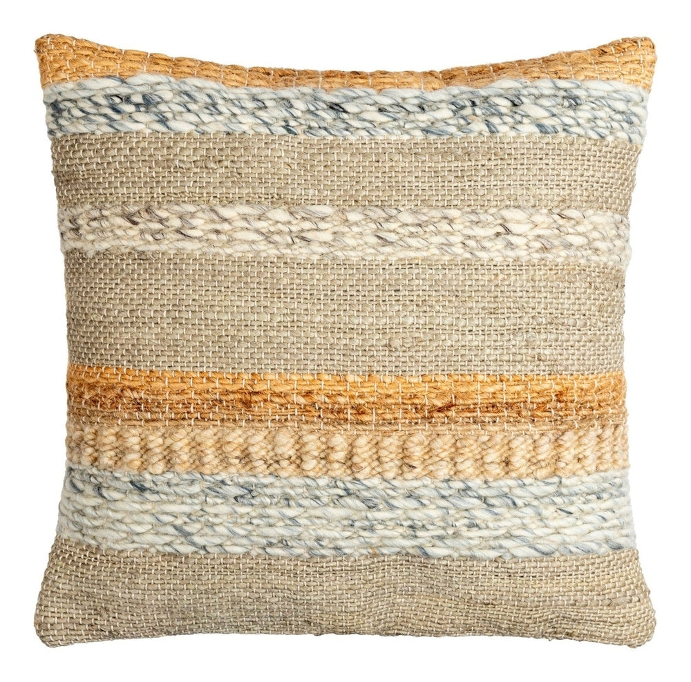 Boundary Woven Cushion 51x51cm - Beige Keiichi 1
