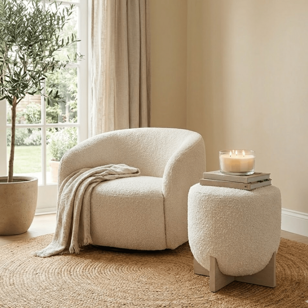 Whisper Stool - Ivory