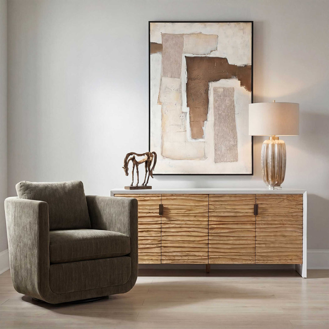 Brinson Sideboard - Carved Wood