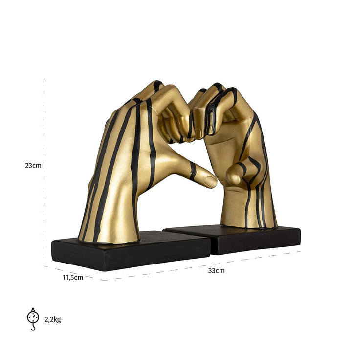 Love Bookends - Black & Gold Richmond 4