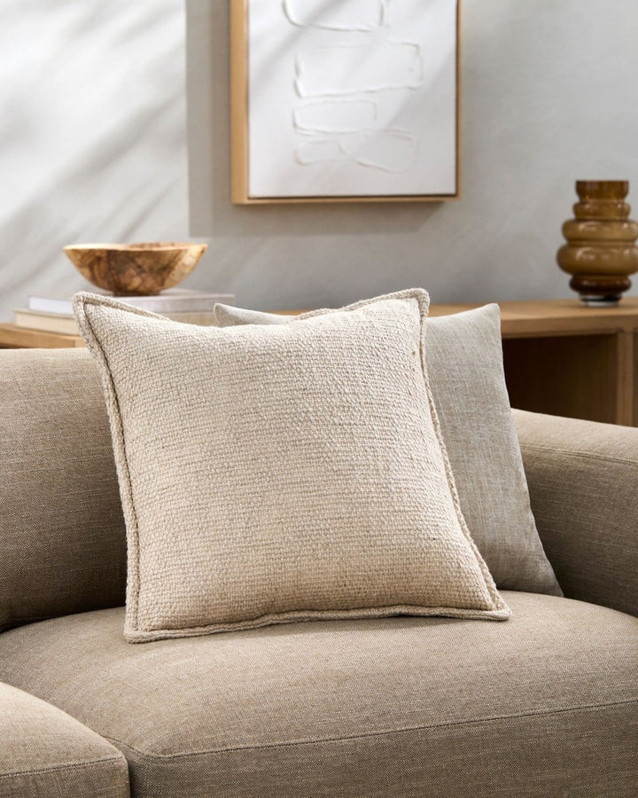 Bowen Woven Cushion 51x51cm - Beige Keiichi 3