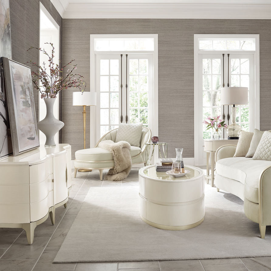 Adela Oval Coffee Table Caracole 3