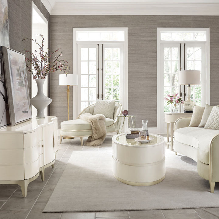 Adela Oval Coffee Table Caracole 3