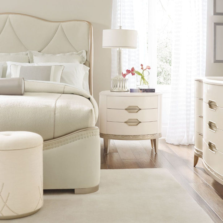 Adela 3 Drawer Bedside Table Caracole 2