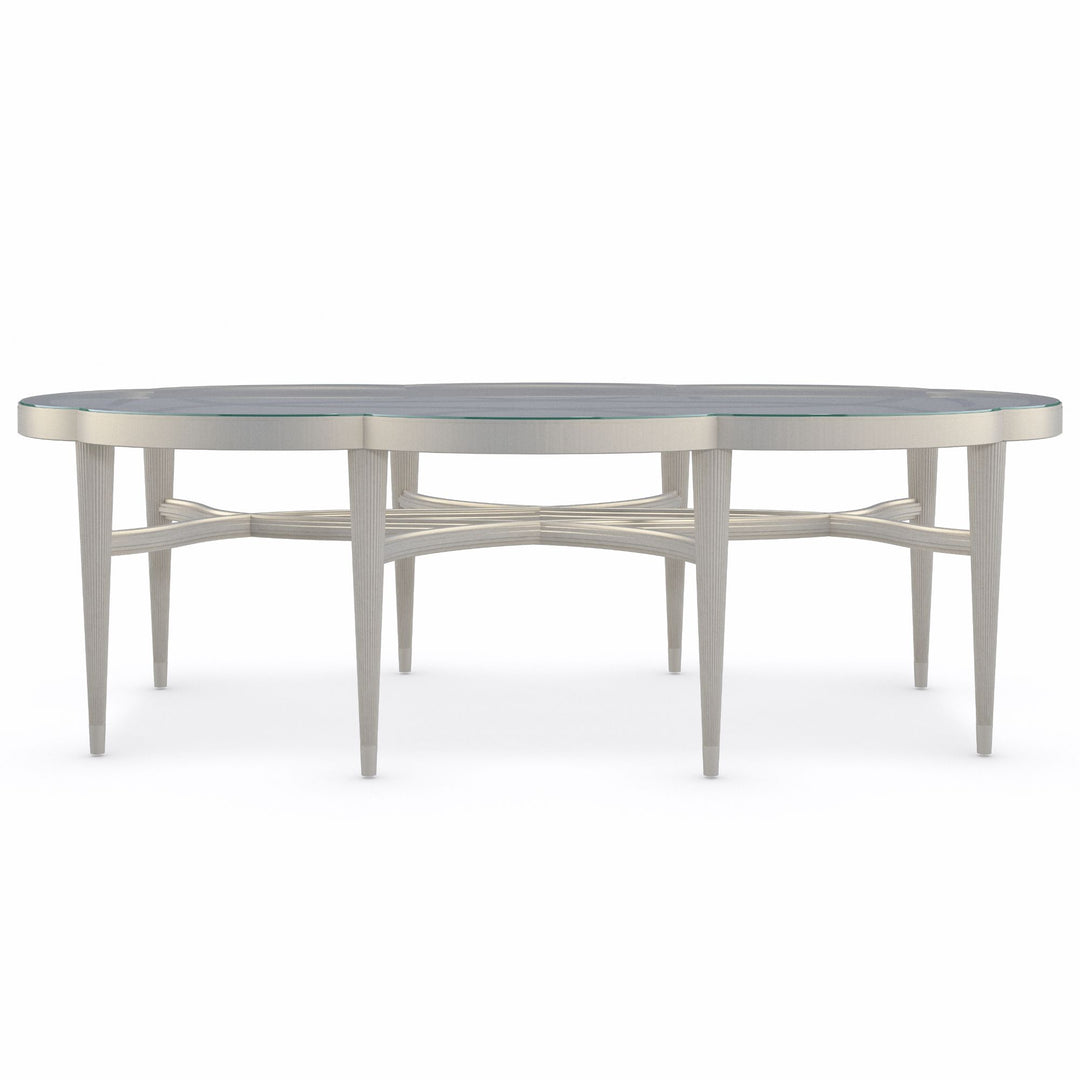 Lillian Oval Coffee Table Caracole 1