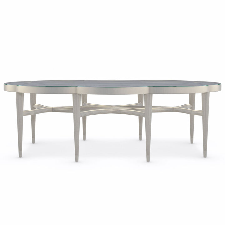 Lillian Oval Coffee Table Caracole 1
