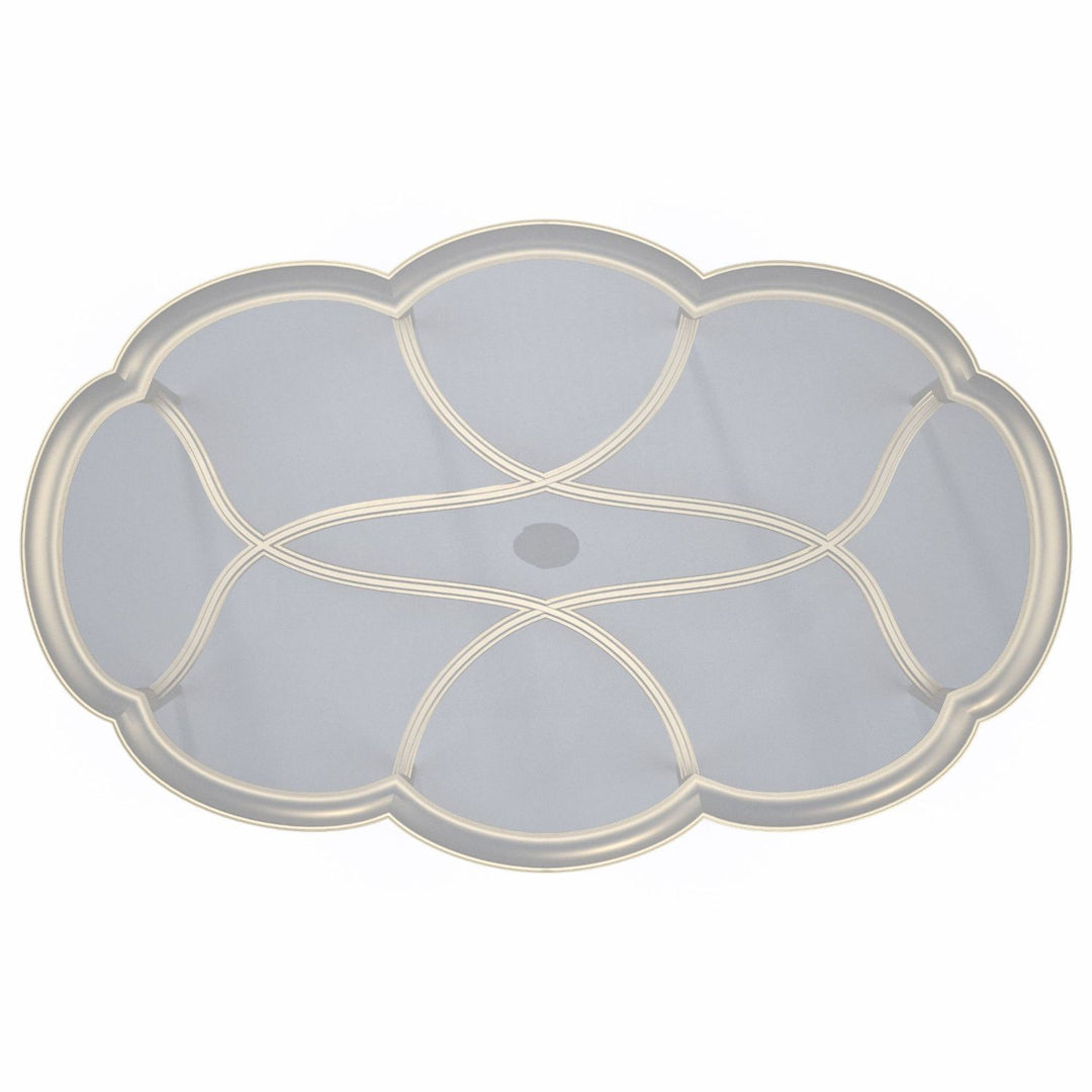 Lillian Oval Coffee Table Caracole 5