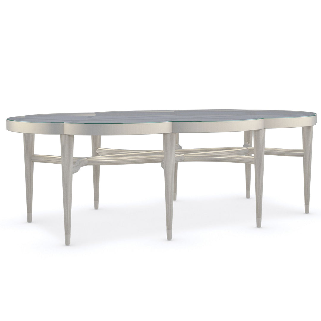 Lillian Oval Coffee Table Caracole 4