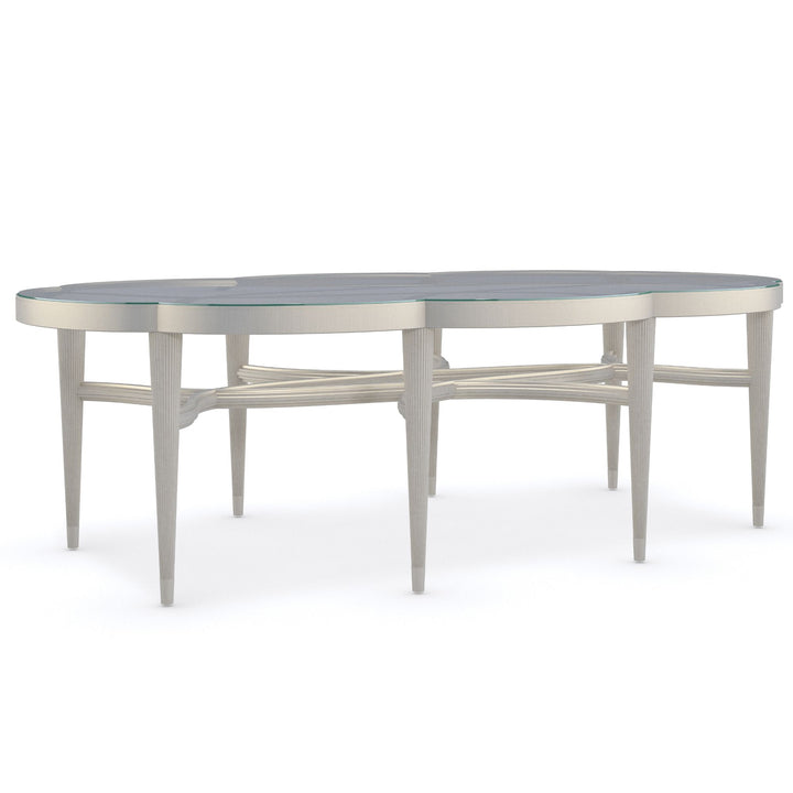 Lillian Oval Coffee Table Caracole 4
