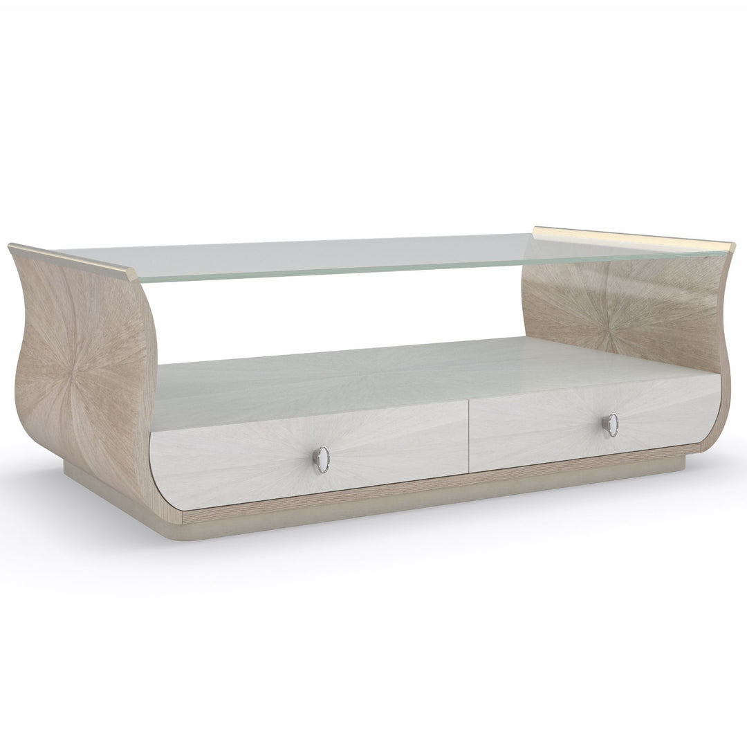 Lillian Rectangle Coffee Table Caracole 4