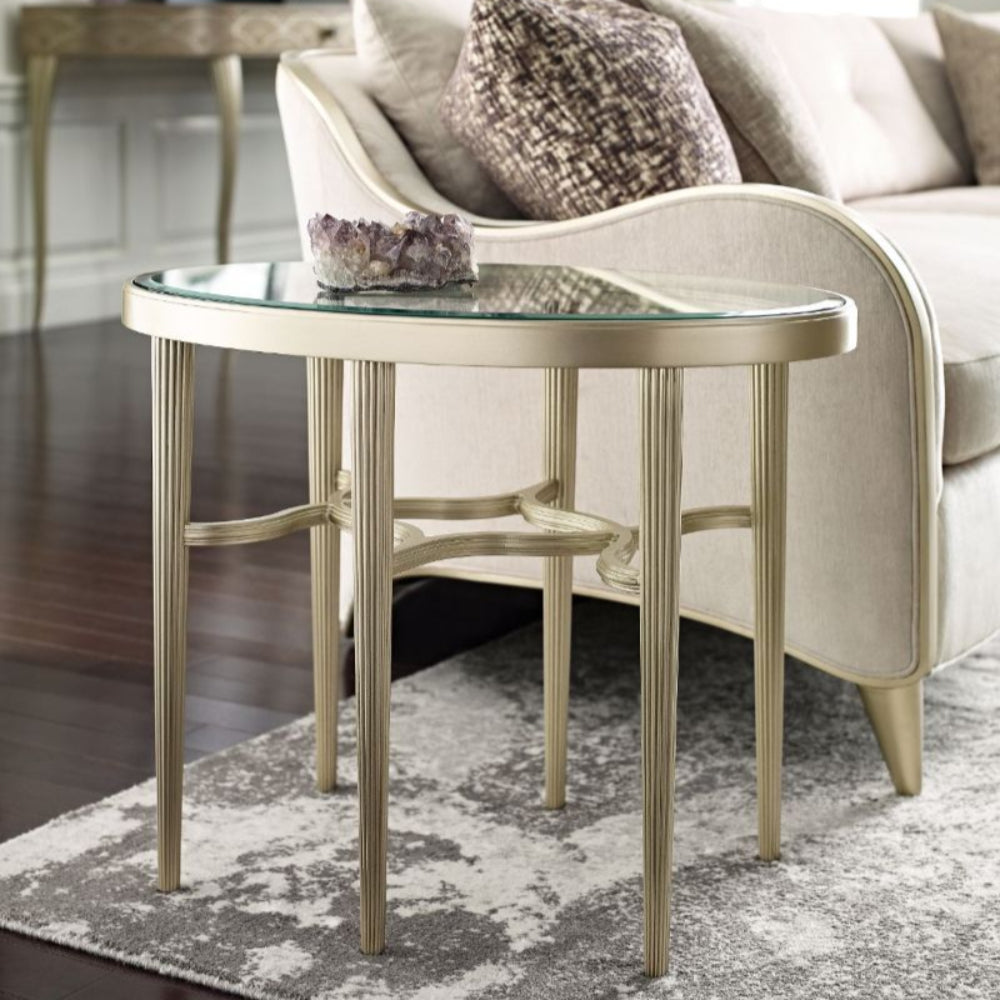 Lillian Oval End Table Caracole 2