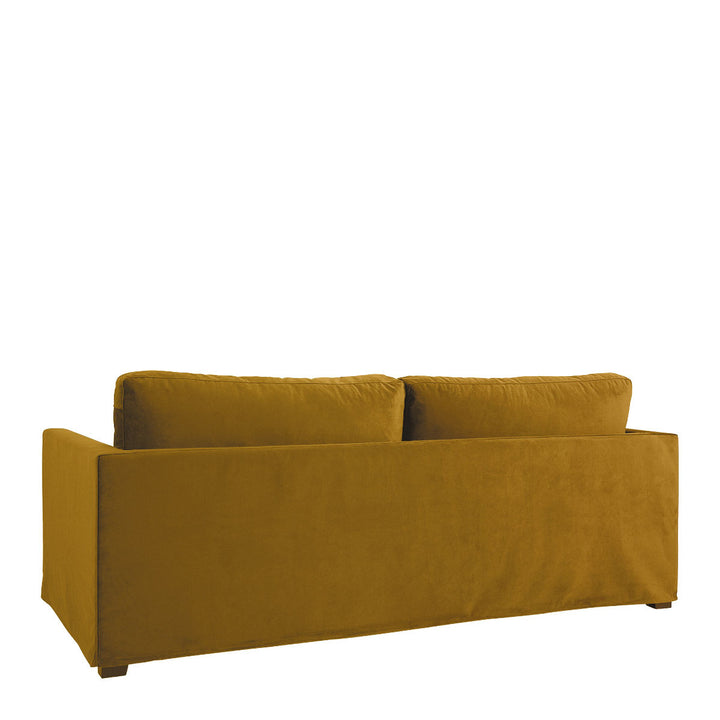 Angie Cotton Velvet Sofa - Saffron