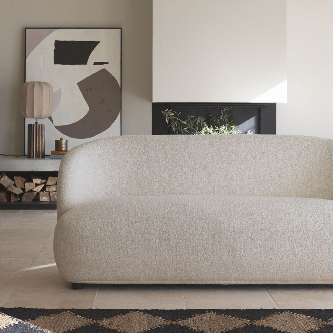 Lisette Boucle Sofa - Cream