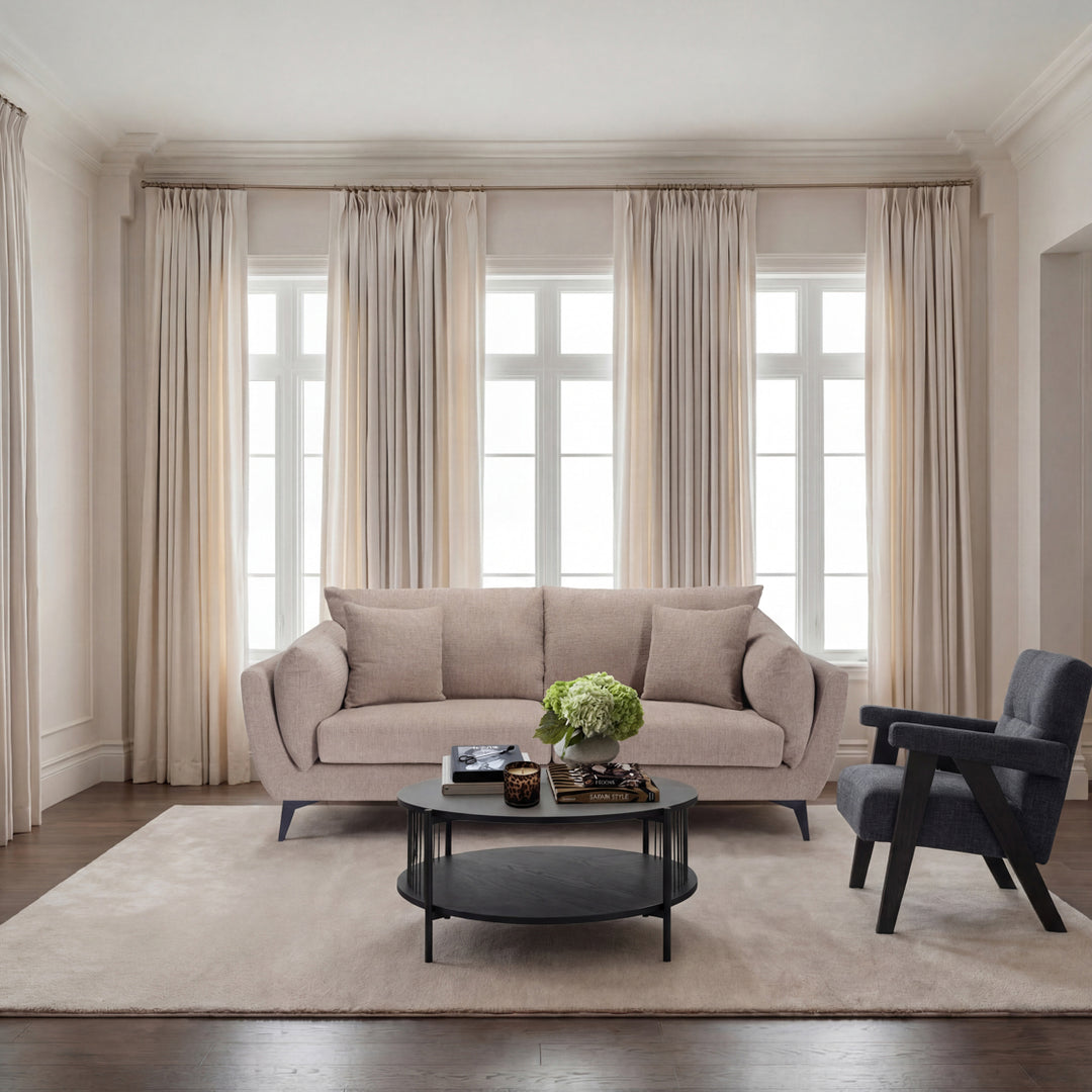 Cooper Taupe 3 Seater Sofa