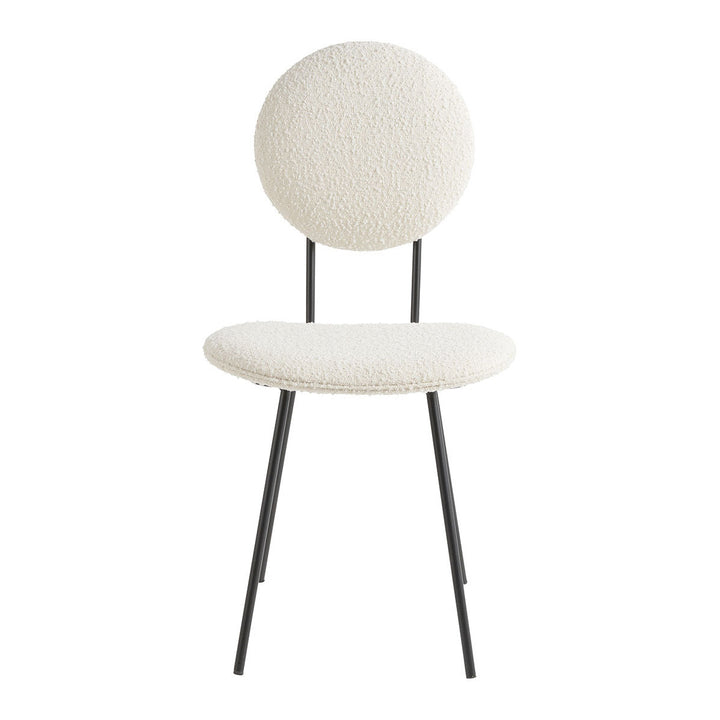Colette Set of 2 Dining Chairs - Cream Boucle