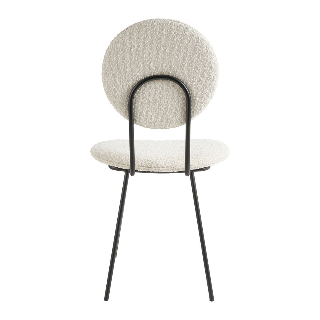 Colette Set of 2 Dining Chairs - Cream Boucle