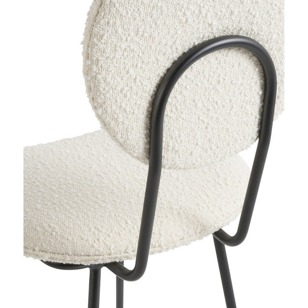 Colette Set of 2 Dining Chairs - Cream Boucle