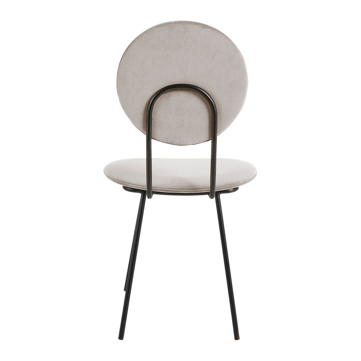 Colette Set of 2 Dining Chairs - Pearl Grey Velvet