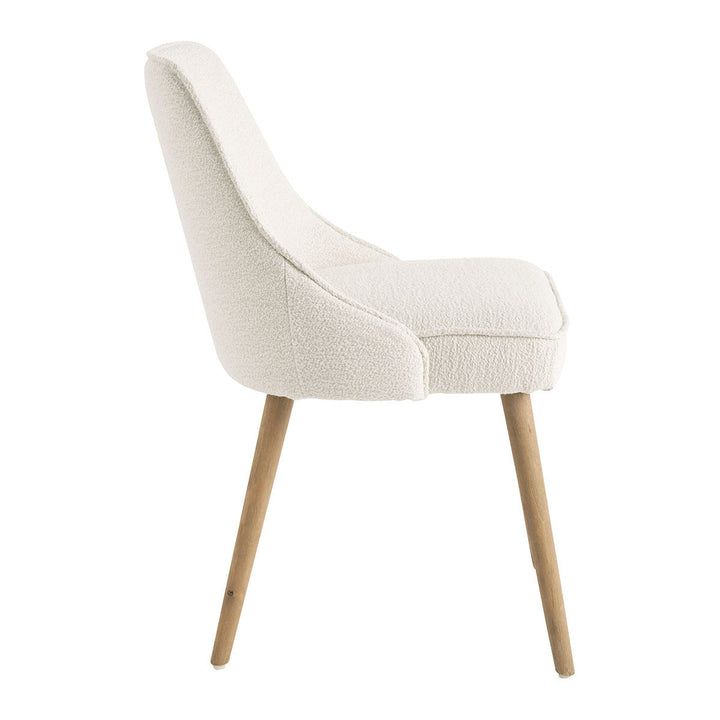 Marcus Set of 2 Dining Chairs - Cream Boucle