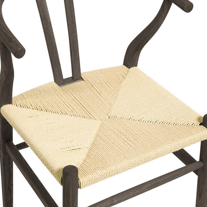 Njord Set of 2 Ash Wood Dining Chairs - Espresso