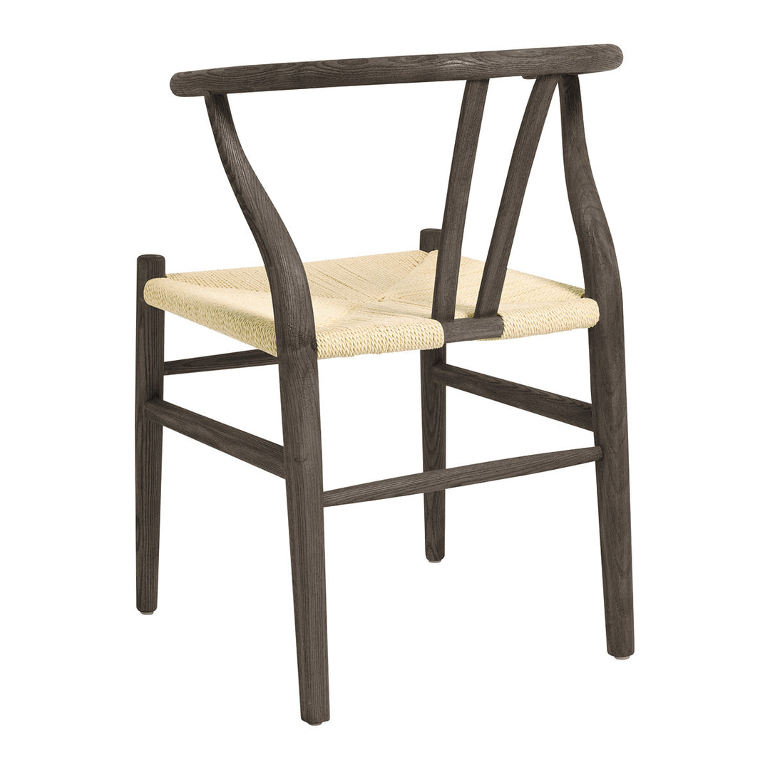 Njord Set of 2 Ash Wood Dining Chairs - Espresso