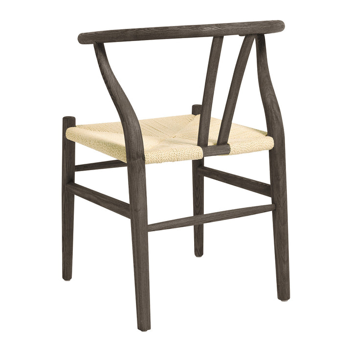 Njord Set of 2 Ash Wood Dining Chairs - Espresso