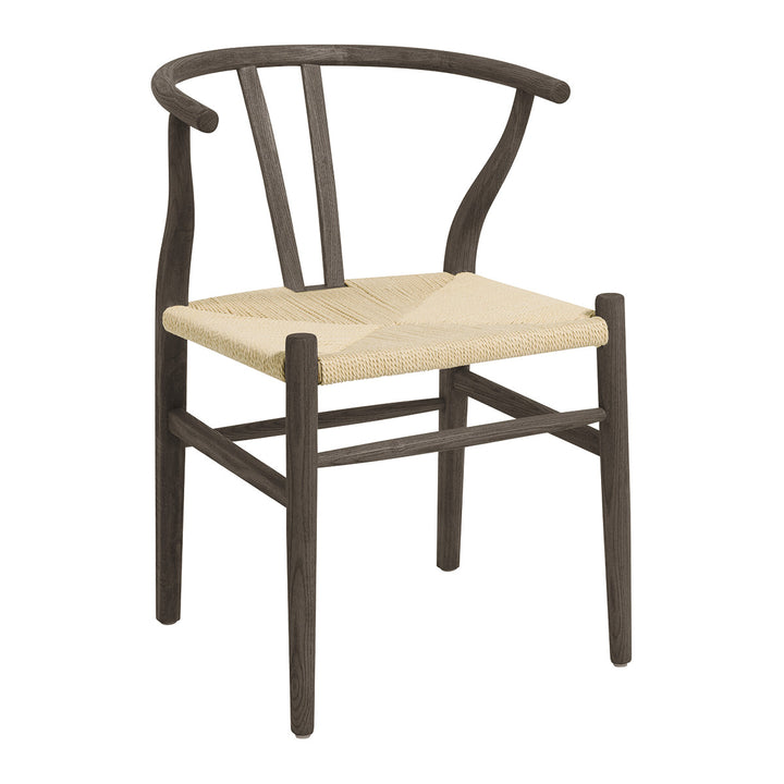Njord Set of 2 Ash Wood Dining Chairs - Espresso