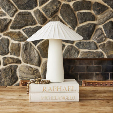 Chanterelle 1 Light Table Lamp - Patina Brass