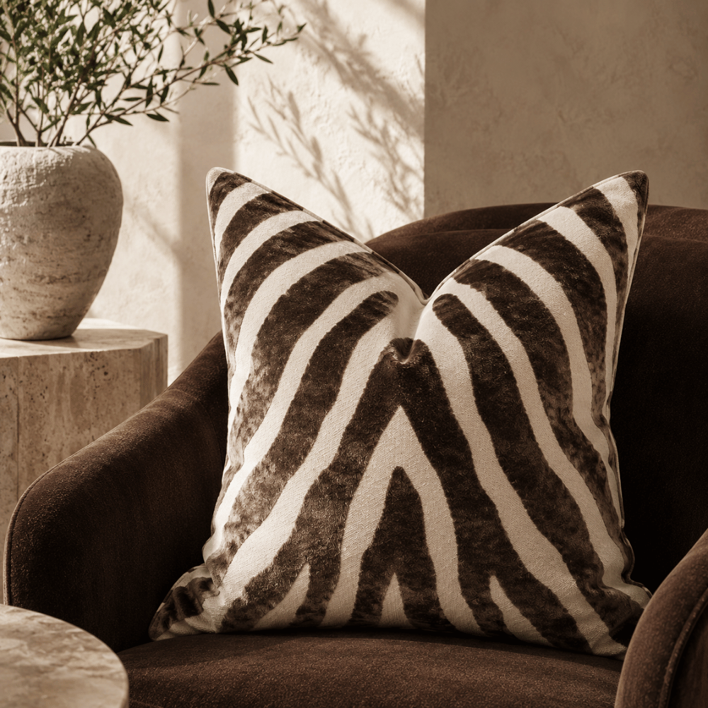 trending chocolate brown cushion