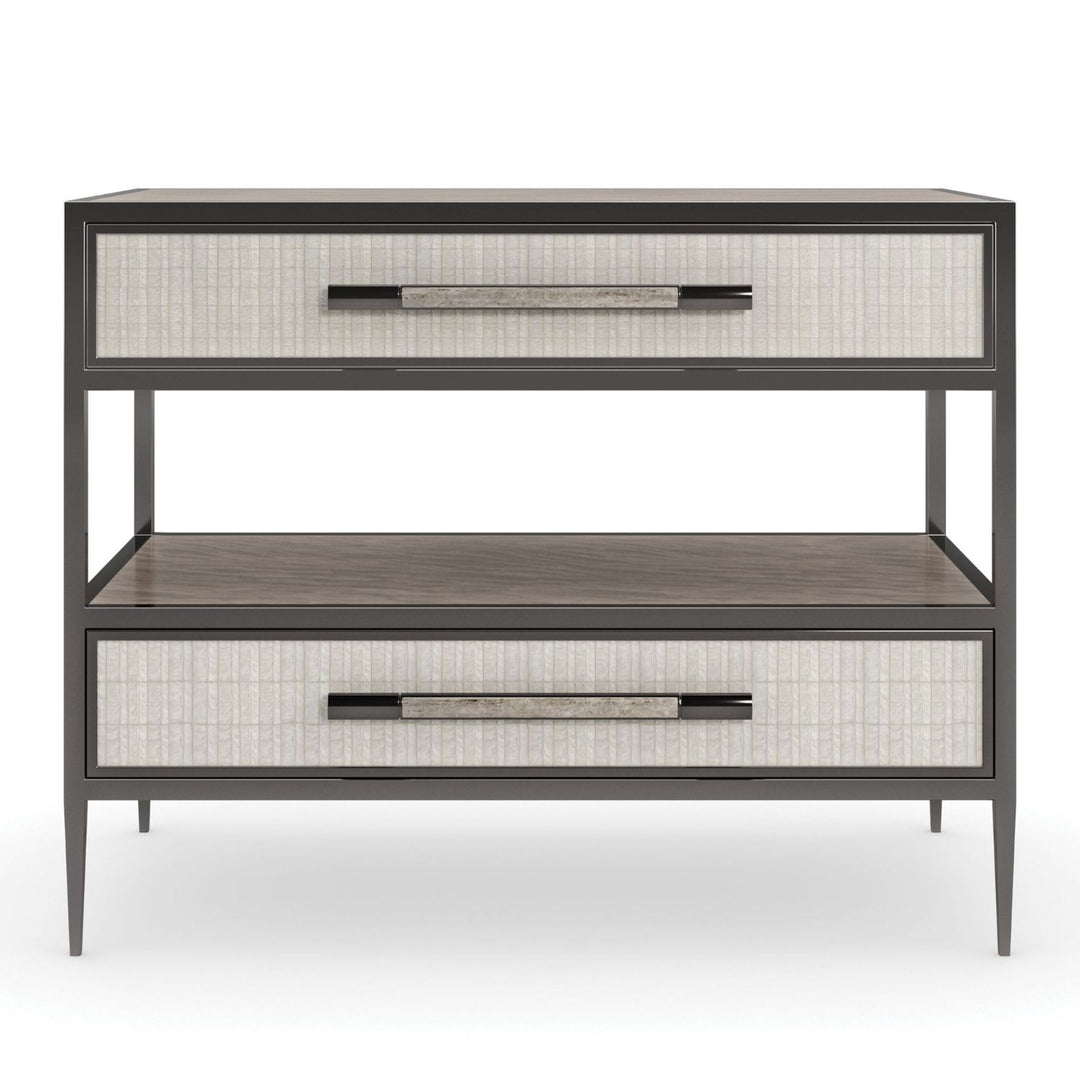 Dual Impressions Bedside Table Caracole 1